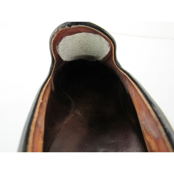 Allen Edmonds Berwick Mens Dress Shoes 9.5 Brown Wing Tip Tassel Slip On - Picture 10 of 11